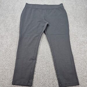 Eddie‎ Bauer Women's Grey Pull On Pants Elastic Waist Size 18